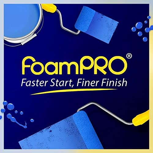 FoamPRO 162 | 2” Fine Finish Paint Roller | Mini Foam Roller (1 Pack) | Foam Paint Roll Cover + Paint Roller Handle | Home Painting Supplies & Paint Tools