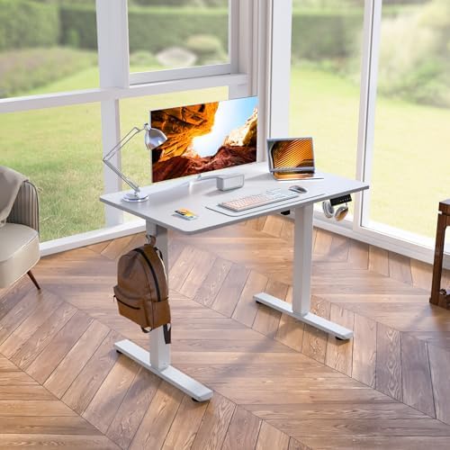 Kingant Standing Desk, 40x24 Inch Electric Height Adjustable Computer Desk