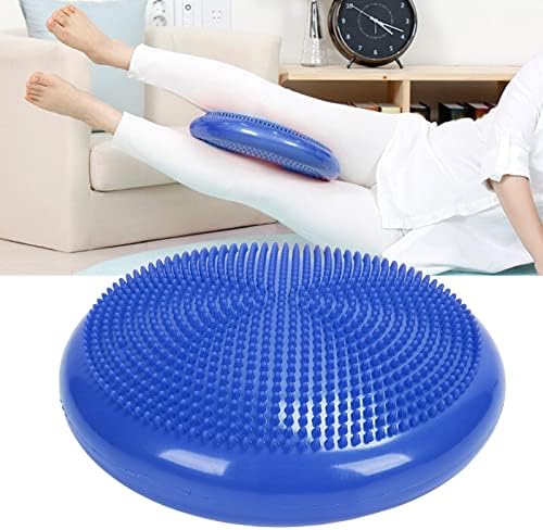 Ymiko Fitness Balance Disc Cushion Mat Blue Professional Exercise Training Pad for Stability Strength Posture Improvement
