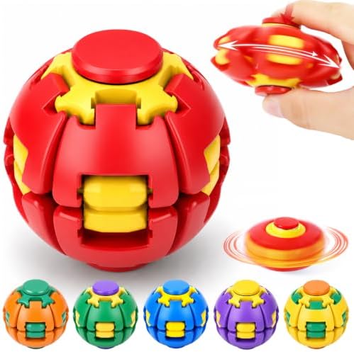 Press to Spin Fidget Spinner HelixCore Spin Stress Ball Sensory Fidget Toys