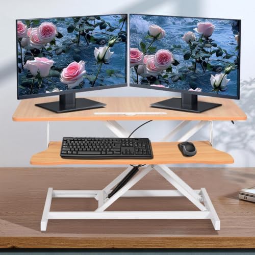 38-inch Standing Desk Converter, Height Adjustable 5.9-18.9in