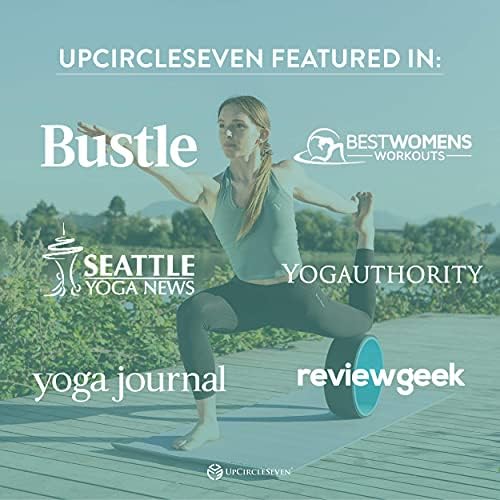 UpCircleSeven Yoga Wheel Set - Strongest & Most Comfortable Yoga Prop Wheel, 3 Pack for Back Pain and Stretching (12, 10, 6 inch)