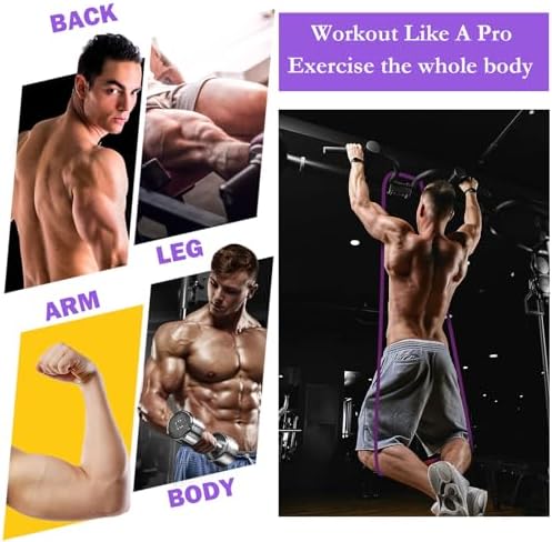 Foilswirl 8 Pcs Resistance Bands for Working Out