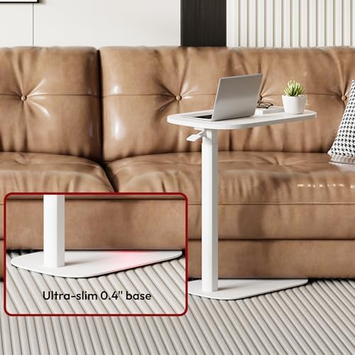 SANODESK 24''Standing Desk Pneumatic Height Adjustable Mobile Overbed Table