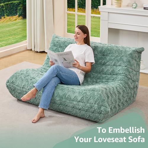 Hobestluk Large Bean Bag Chairs for Adults Fireside BeanBag Couch Togo Sofa