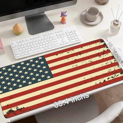 Mouse Pad Gaming - Desk Mat for Keyboard and Mouse - Large Mouse Pad for Desk, Mousepad (35.4" X 15.7") with Non-Slip Base, Desks Pad Mat Office and Home