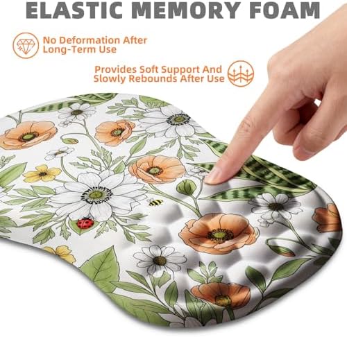 Ergonomic Mouse Pad Wrist Support for Carpal Tunnel Pain Relief