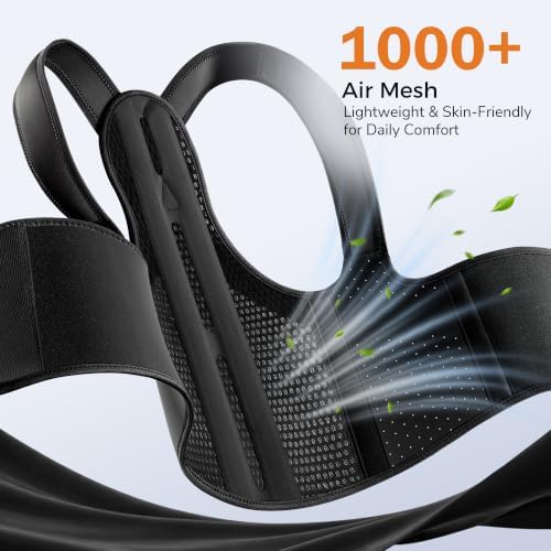 Slim-Fit Posture Corrector for Women & Men, 6-Stay Back Straightener