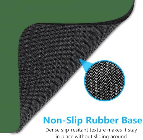 Dapesuom Small Mouse Pad, 6 x 8 Inch Thick Rubber Premium-Textured Non-Slip Portable & Washable Mini Mouse Mat for Women Men Wireless Laptops Keyboard Tray Gaming Computer Office Travel, Forest Green