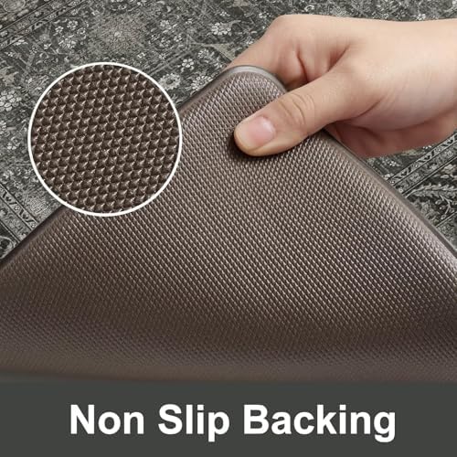 KIMODE Kitchen Mat for Floor Cushioned Anti Fatigue,Farmhouse Kitchen Rugs