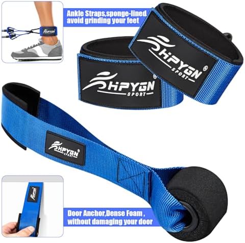 HPYGN Heavy Resistance Bands, 300LBS Exercise Bands for Working Out, Fitness Bands with Handles, Workout Bands for Men, Weight Bands Set for Muscle Training, Strength, Slim, Yoga, Home Gym Equipment