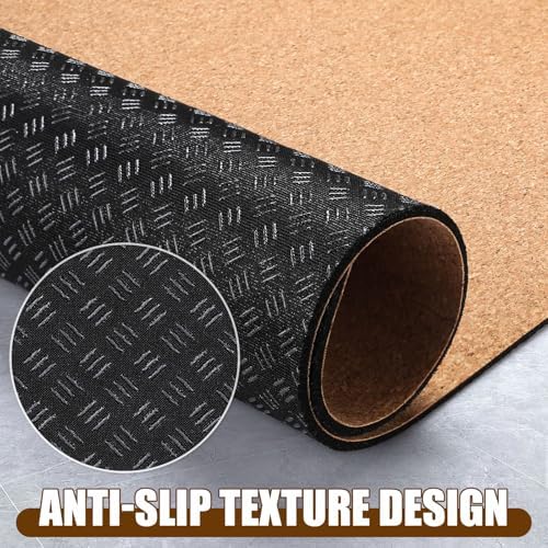 TOBWOLF Non-Slip Workout Mat for Ellipse Leg Exerciser, Ellipse Machine Mat, Exercise Mat for Under Desk Ellipticals, Suitable for Electric Seated Foot Pedal Exerciser, Stability & Floor Protection