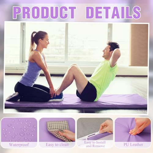 Lyrow 2 Inch Thick Yoga Mat 72x24 with Carry Strap Foam