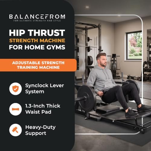 BalanceFrom Strength Training Machine, Adjustable Multifunctional Fitness Equipment for Home & Gym