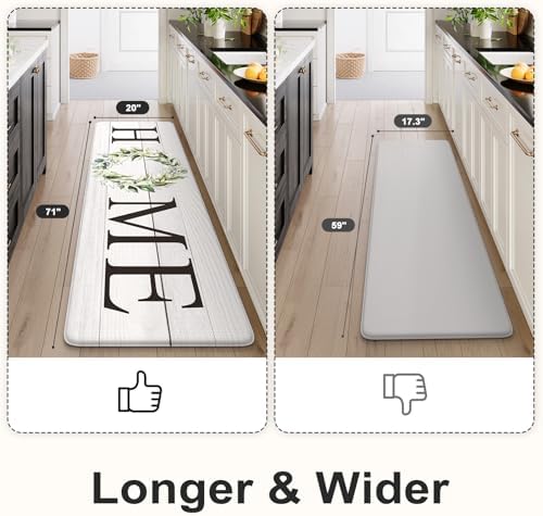 KIMODE Kitchen Mats for Floor Anti Fatigue Cushioned Kitchen Runner Rugs