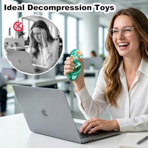Slow Rising Squishy Toys Pack - Gifts For Teens Men Women Adults, Fidget Toys Sensory Squeeze Toy For Stress Relief, Anxiety Relief Toys For Teens Adults Men Desk Toy Accessory, Stocking Stuffer Gifts