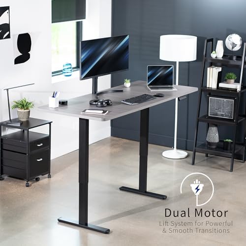 VIVO Dark Gray 71 x 30 in Standing Desk, DESK-KIT-E2B7G