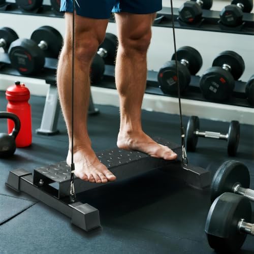 Steel Calf Raise Block, Heavy-Duty Stretch Platform, Leg Workout Equipment