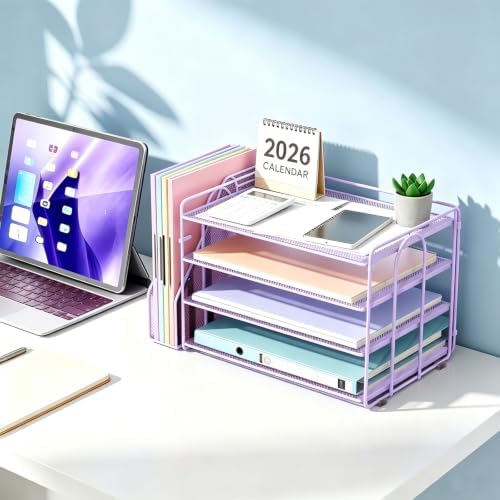 gianotter 4-Tier Paper Organizer With Magazine Holder