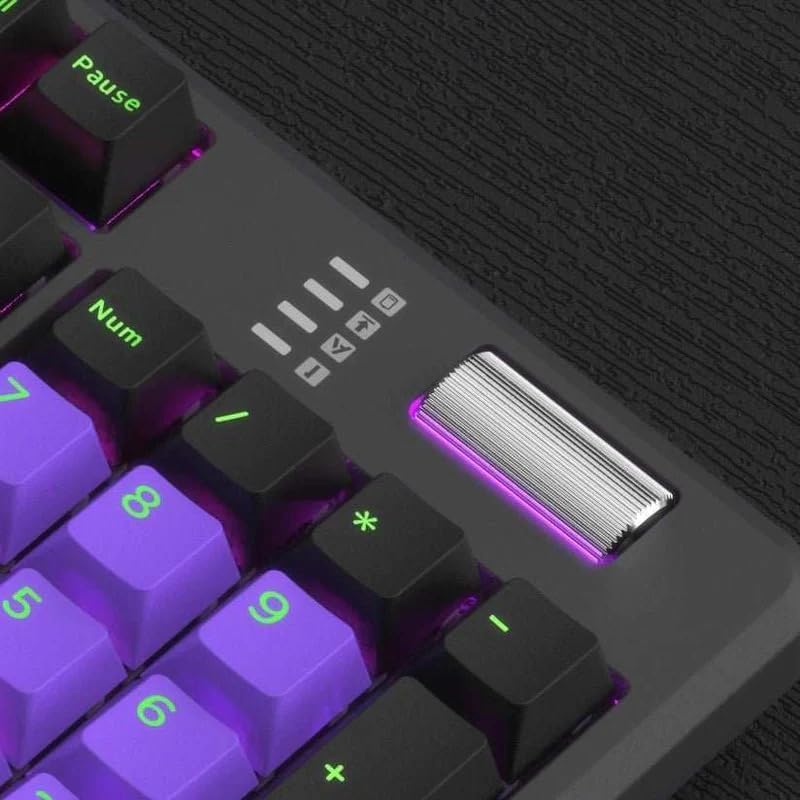 Ergonomic Mechanical Keyboard Split Keyboard Wireless with RGB Backlight, Wrist Rest, Rechargeable, 3-Pin Hot Swappable, Control Knob, 2.4 GHz/Bluetooth/USB-C Wired for Win Mac PC