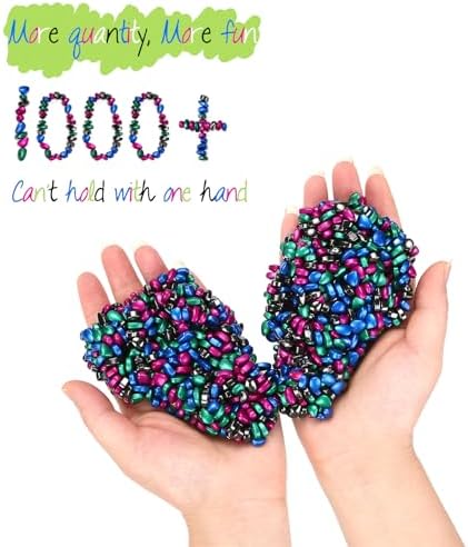 1000pcs Multicolor 4 in 1 Magnet Balls Desk Toys for Adults, Ferrite Crags Magnetic Putty Desk Fidget Toys for Office