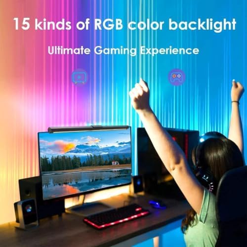 Screen Light Bar - Computer Lamp, Anti Glare, Desktop LED Fixture for Offic