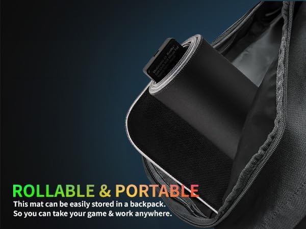 RGB Gaming Mouse Pad-14 Light Modes, Extended Soft LED Mouse Pad, Anti-Slip Rubber Base, Computer Keyboard Large Mousepad Mat, Waterproof Mousepads (25.6 * 11.6 Inch)