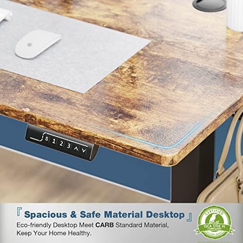 DUMOS 41 Inch Electric Standing Desk, Memory Adjustable Home Office Desk
