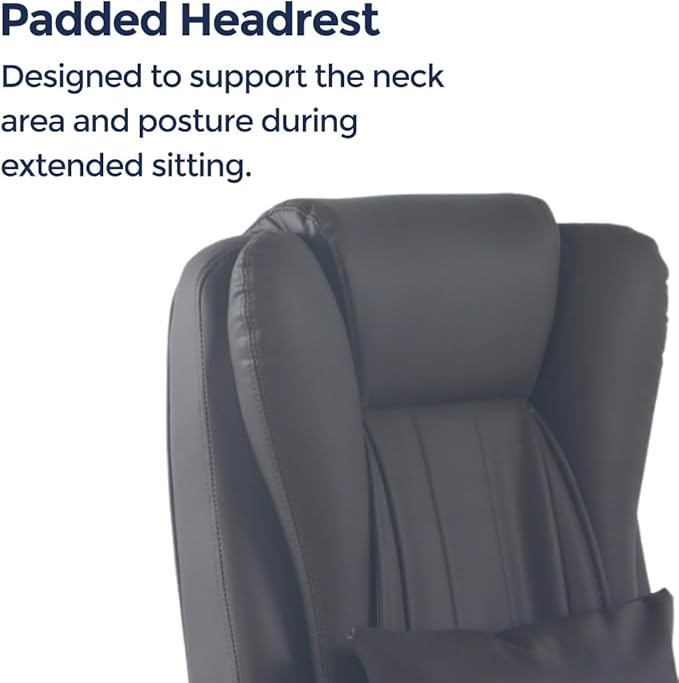 Orbis 4-Point Kneading Heated Massage Office Chair with Foot Rest | 500lbs Big & Tall Ergonomic Executive Desk Chair for Heavy People | Reclining Home Office Computer Chair | Dark Brown