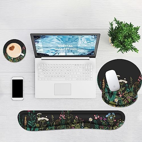Ergonomic Mouse Pad with Wrist Rest and Keyboard Wrist Rest, Mousepad