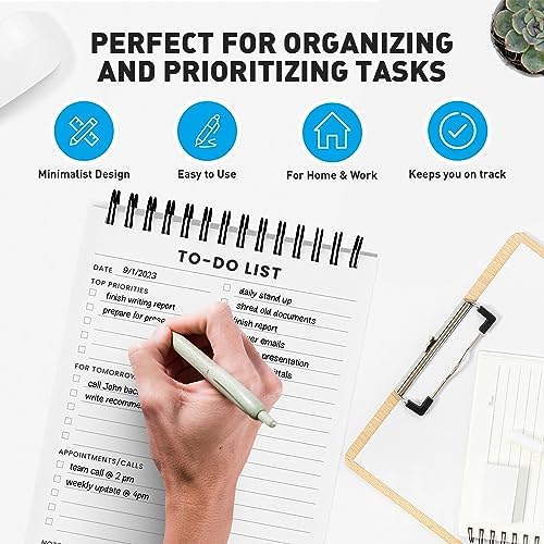 To Do List Notepad 6 Pack: Has Multiple Functional Sections, Daily Planner