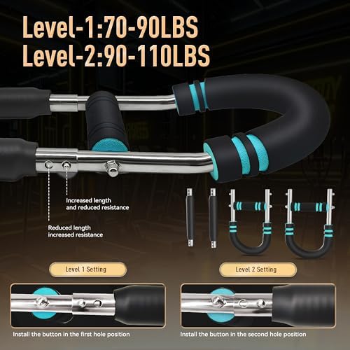 Twister Arm Trainer 70-110lbs Adjustable Chest Workout Equipment for Home Gym Portable Chest Trainer for Men & Women Arm Chest and Shoulder Strength Training Fitness Tool