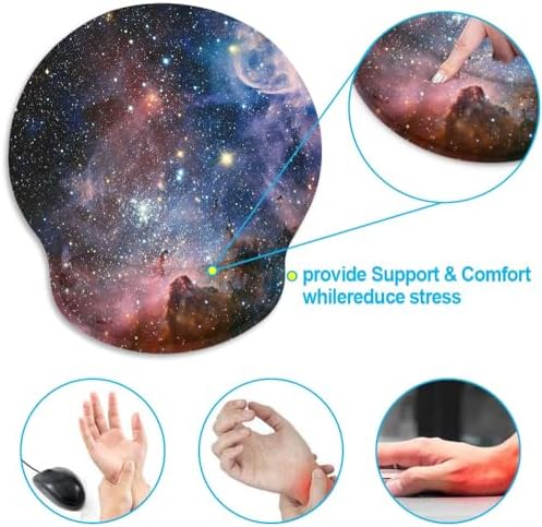 Britimes Ergonomic Mouse Pad with Wrist Support, Galaxy Nebula
