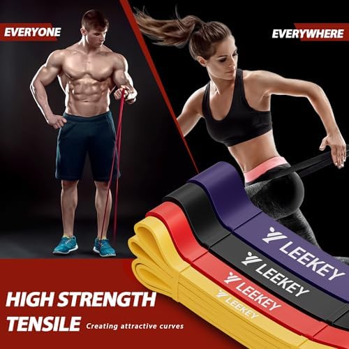 LEEKEY Resistance Bands Set for Pull Up Assistance & Exercise