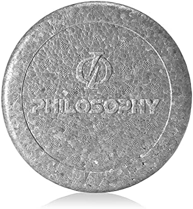 Philosophy Gym 24" High-Density Foam Roller for Exercise, Massage, Muscle Recovery - Round, Gray