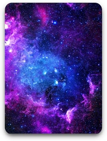 Atufseat Small Mouse Pad, Mini Mouse Pad 6 x 8 Inch, Thick Rubber Waterproof Mouse Mat, Cute Mousepad for Men Kids Wireless Mouse Mini Laptops Keyboard Tray Home Office Travel, Blue Purple Galaxy