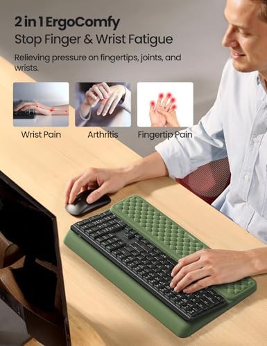 Vaydeer Wrist Rest with Keyboard Stand Ergonomic Computer Wrist Support Pad