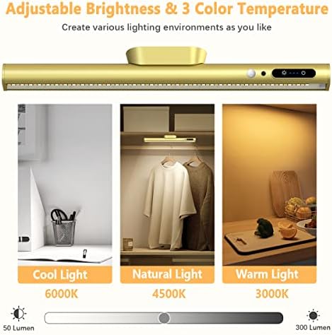 Hapfish Motion Sensor LED Light Bar Indoor,Under Cabinet Lighting Wireless