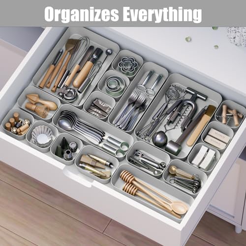 Drawer Organizers Bins 10 PCS for Bathroom Makeup Desk Office