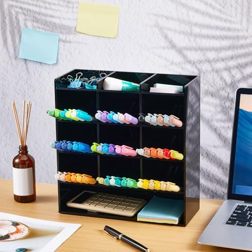 MotiMind Acrylic Pen and Marker Organizer for 150 Markers