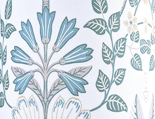 GO&SO Lamp Shades Set of 2,10" D x 10" H,Small Drum,Blue Green Floral
