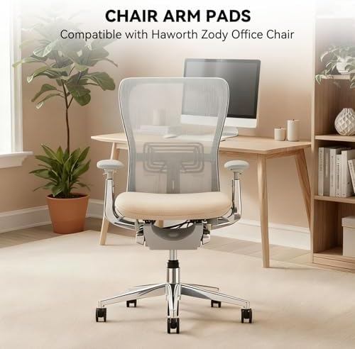 Arm Pads Caps for Haworth Zody Office Chair,Office Chair Arm Rest Replacement（Gray）