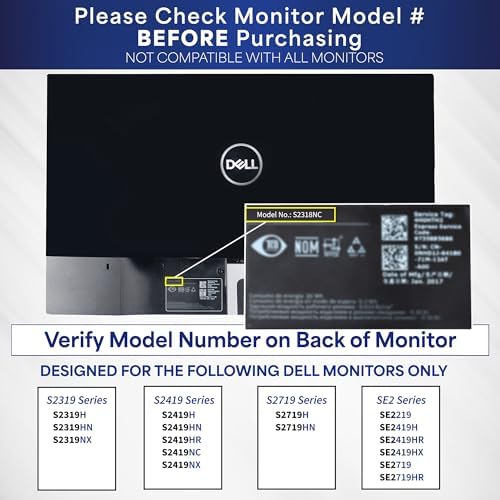 VIVO VESA Adapter Designed for Dell Monitors, MOUNT-DLS024