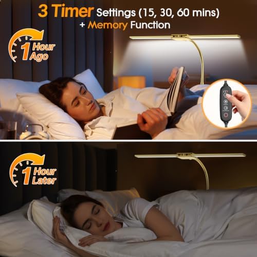 Syrinx LED Desk Lamp for Office Home, Dual Head Eye-Care Architect Lamp