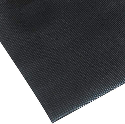 NoTrax 413 Blade Runner Safety/Anti-Fatigue Mat with Dyna-Shield PVC Sponge, 2' Width x 60' Length x 1/2" Thickness, Black
