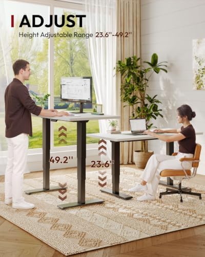 SANODESK Dual Motor Standing Desk 220lbs Height Adjustable Desk