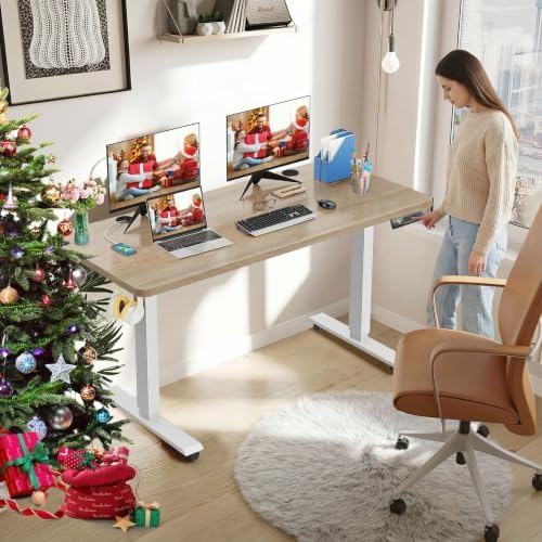 farexon 48'' × 24'' Electric Standing Desk Adjustable Height with Wheels