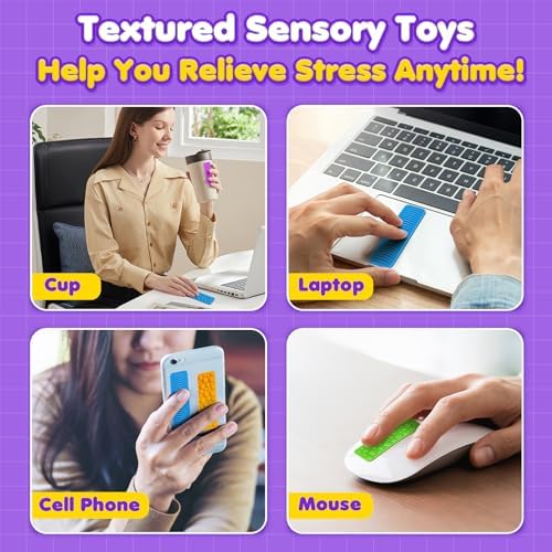 Sensory Fidget Toys Kids Adults: 8 Pack Suction Toys for Autism Calming