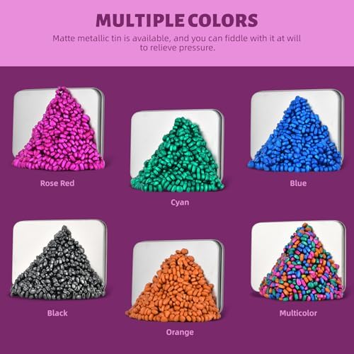 LCVUUK Magnetic Putty Stones,Multicolor More Than 600 Weak Magnetic Smooth Ferrite Pebbles, Magnet Rock Desk Toys and Time-Killer for Adults