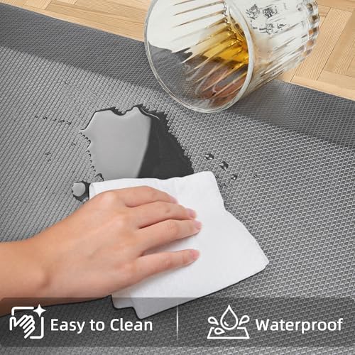 Tyrot Extra Thick Anti Fatigue Mat for Kitchen Floor, 20x32+20x32, Grey